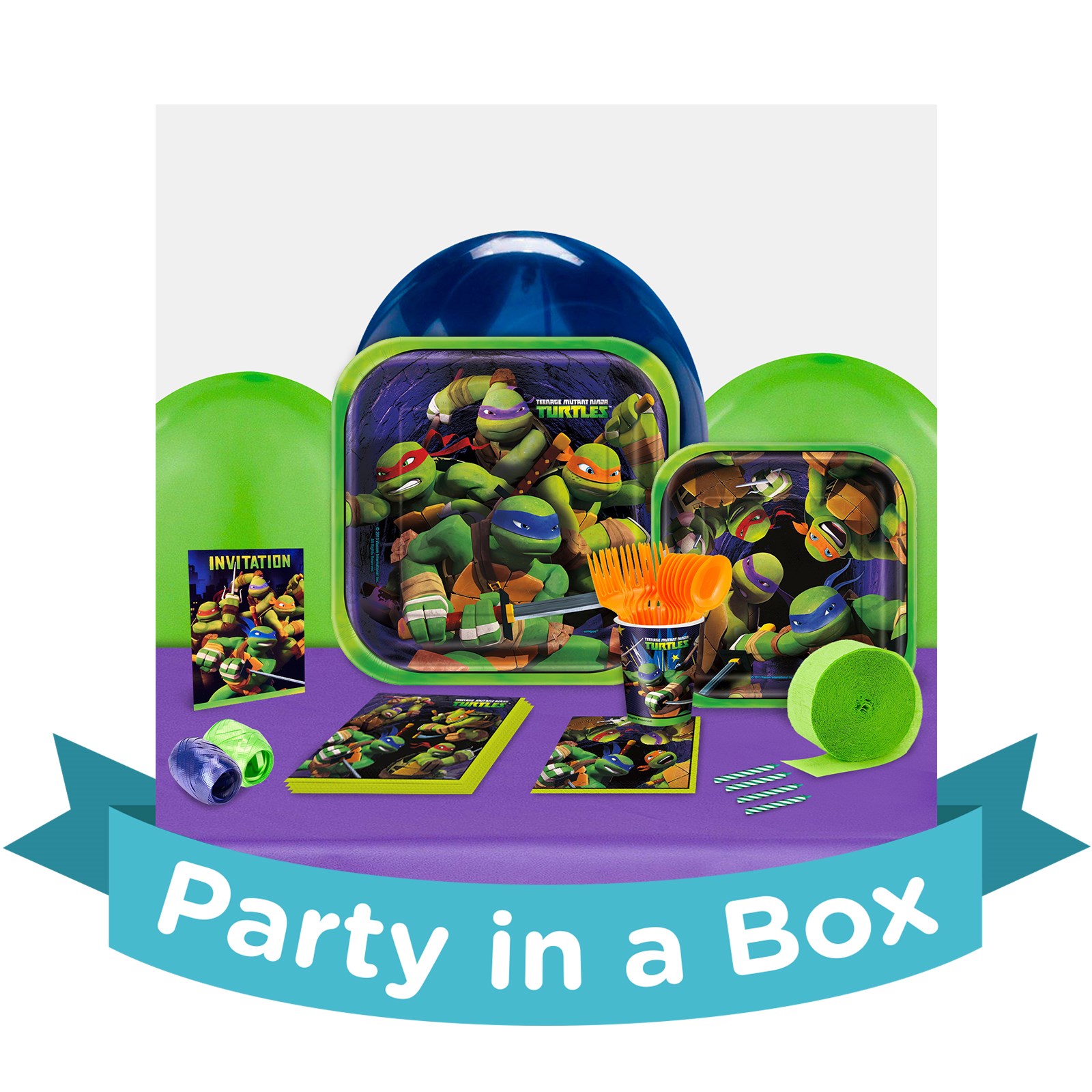 Teenage Mutant Ninja Turtles Party in a Box - Ultimate - 8 Guests