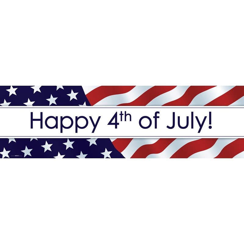 Happy 4th of July Banner (STD) | BirthdayExpress.com