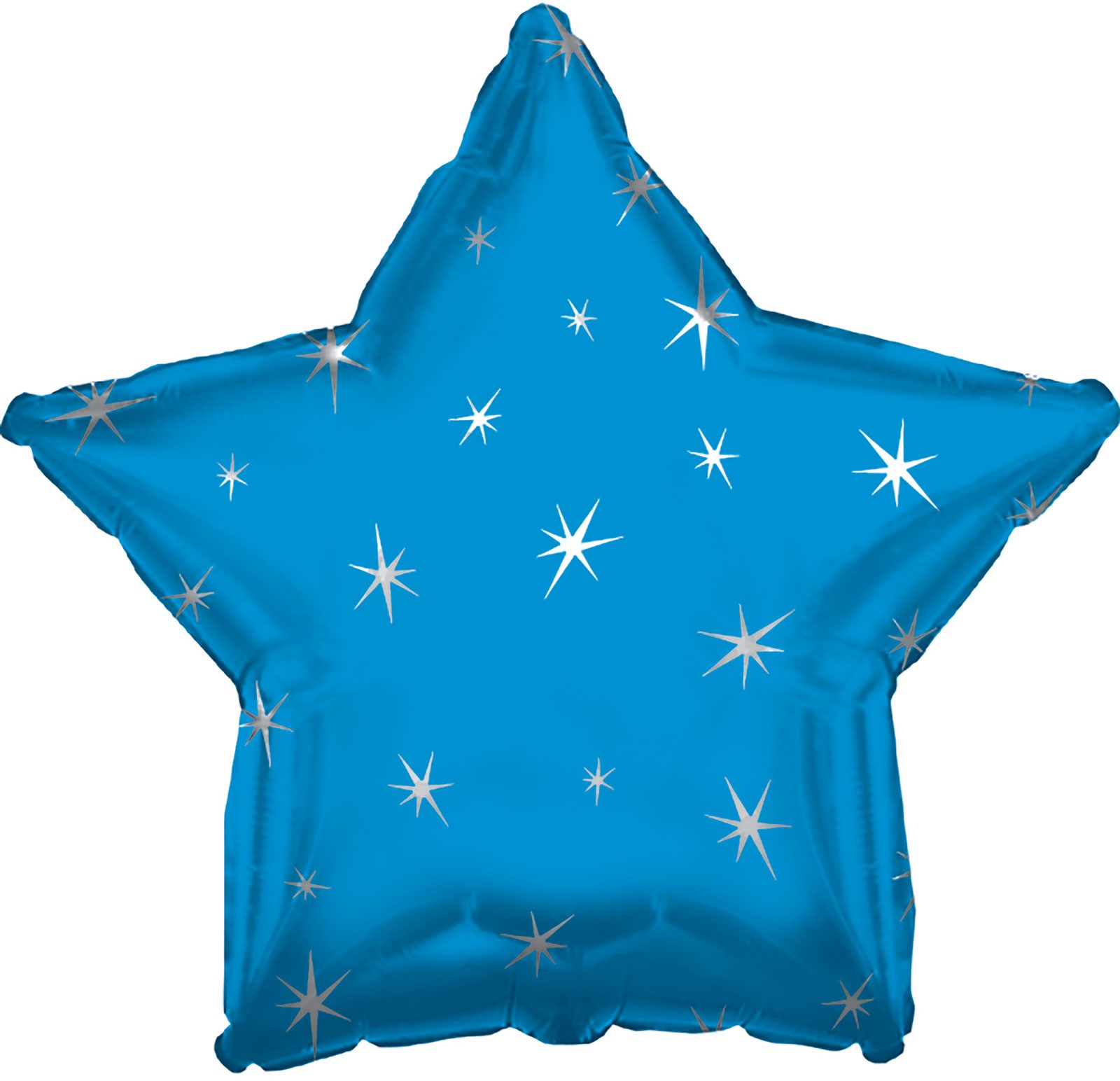 Blue Sparkle Star Foil Balloon 