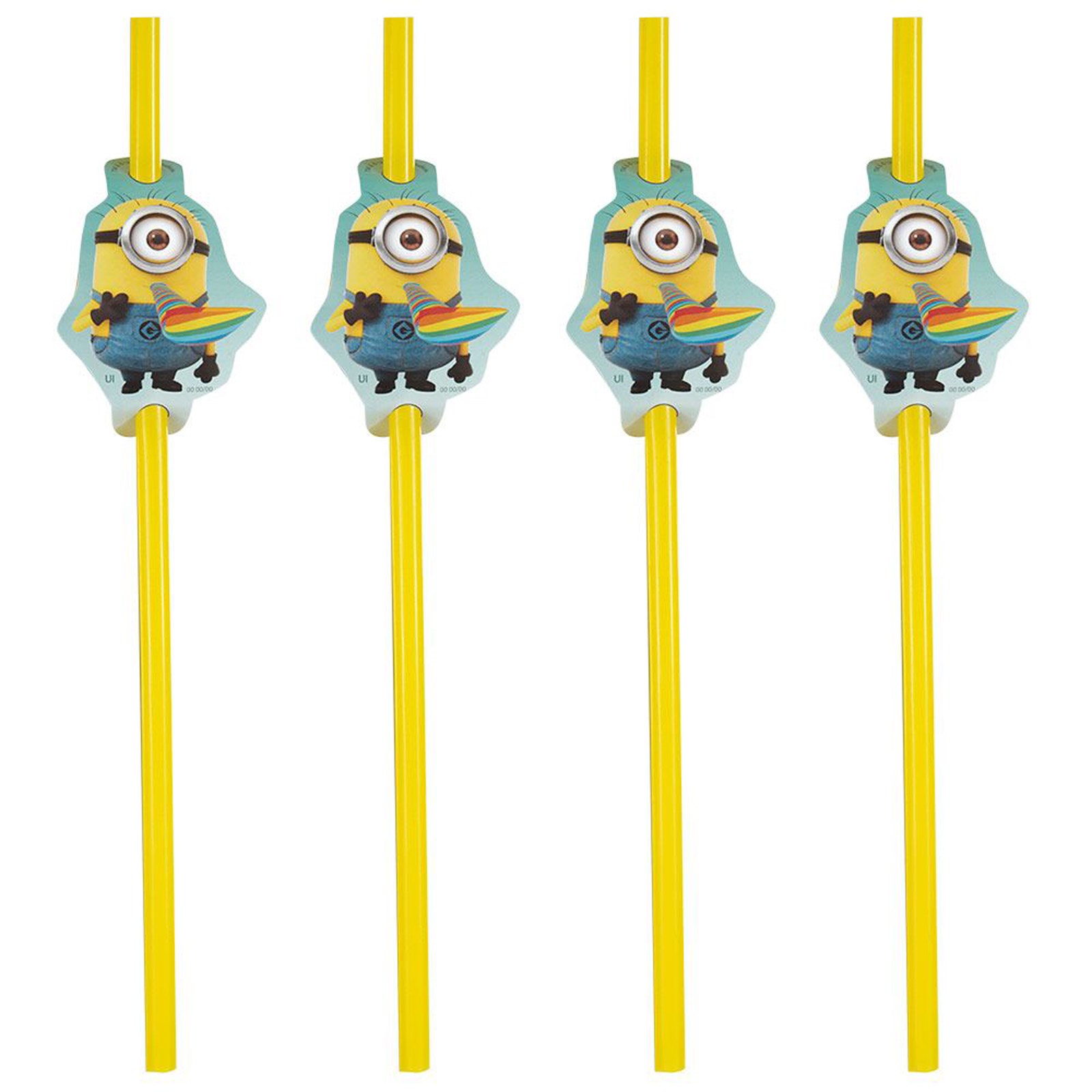 Minions Despicable Me - Party Straws
