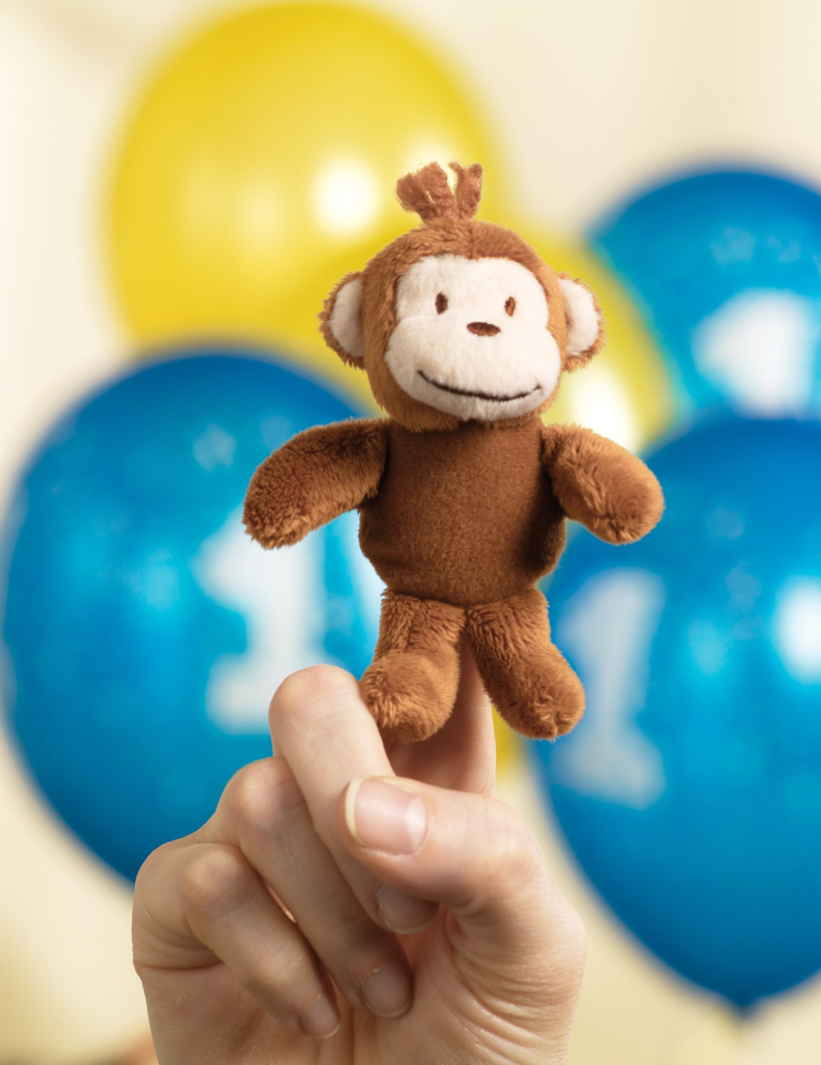 stuffed finger monkey