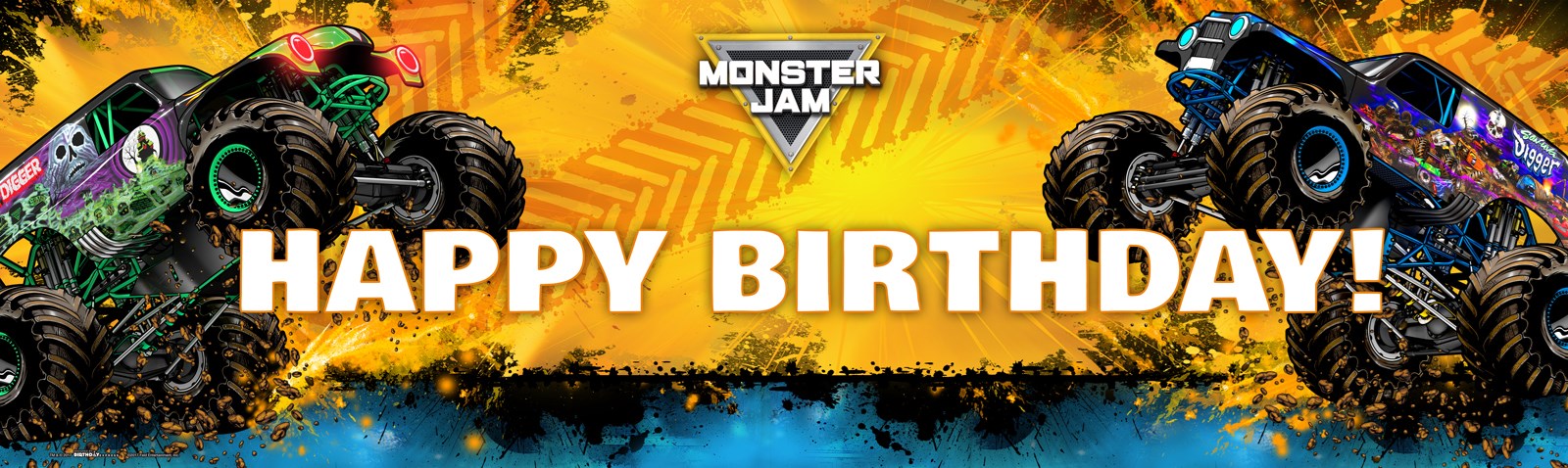 Monster Jam Birthday Banner | BirthdayExpress.com