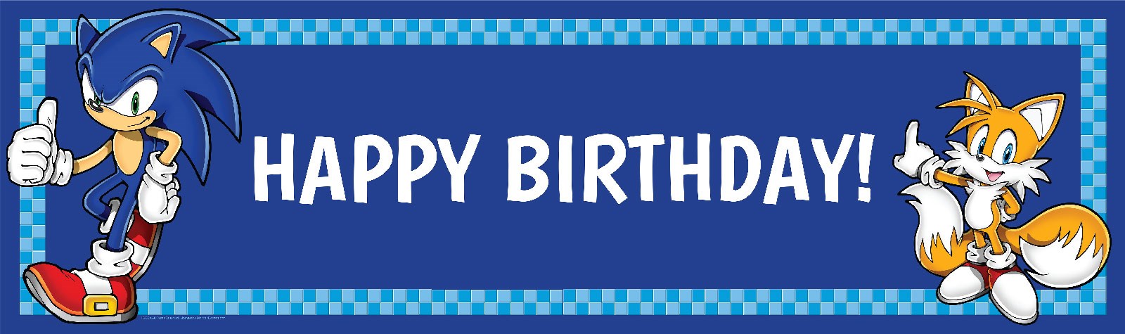 Sonic the Hedgehog Birthday Banner | BirthdayExpress.com