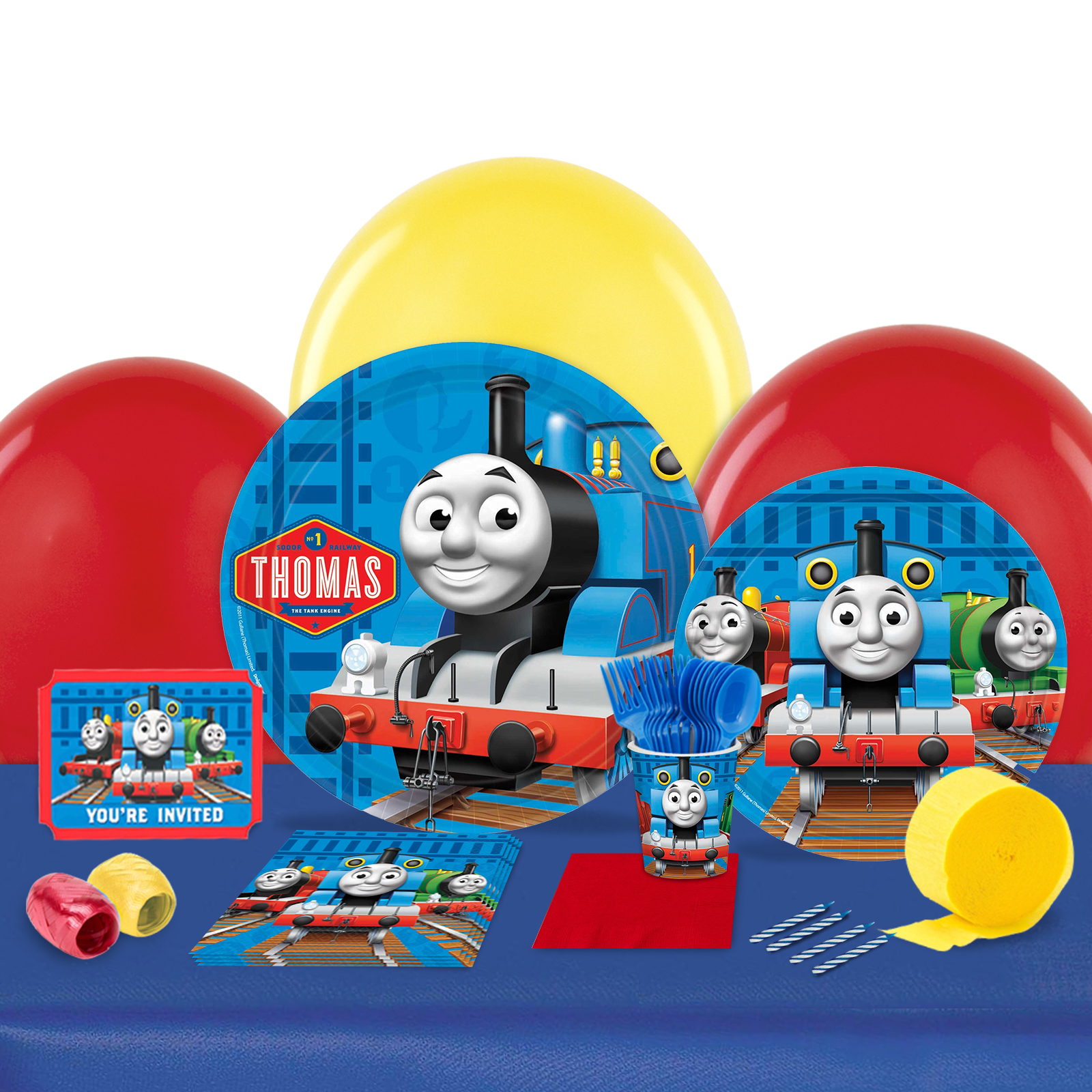 Thomas the Train Party in a Box For 8 | BirthdayExpress.com