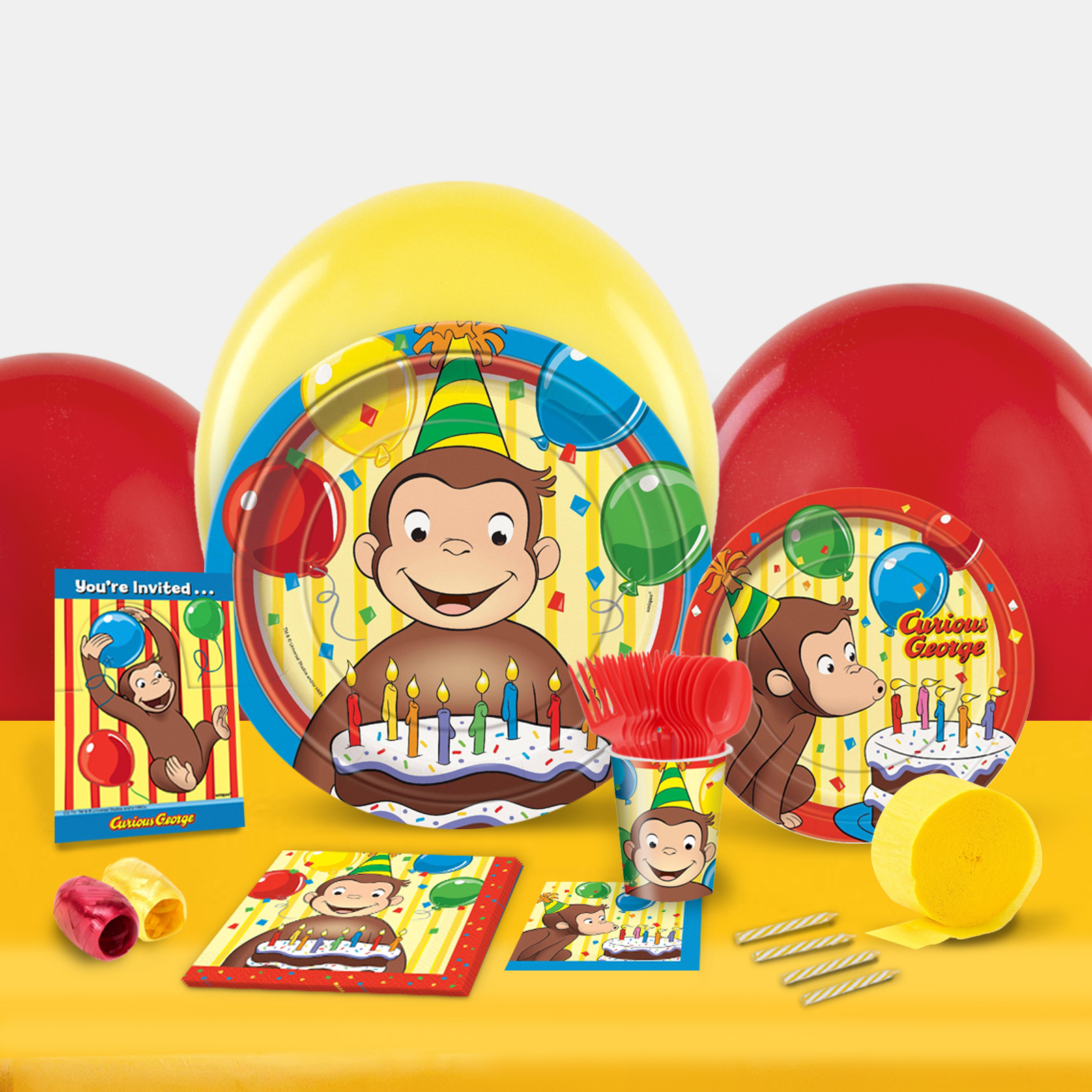 Curious George Party in a Box | BirthdayExpress.com