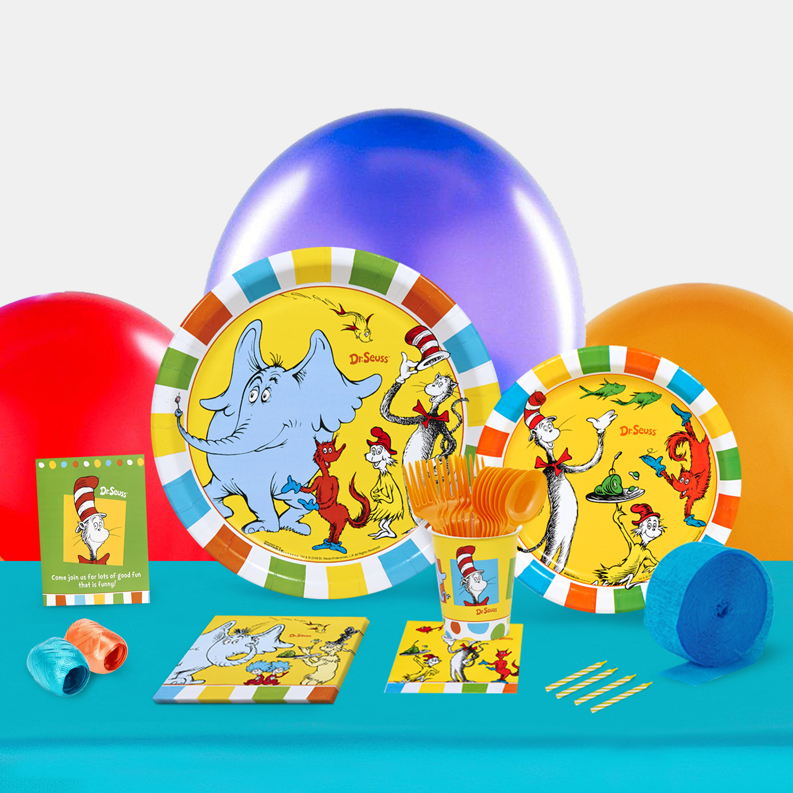 Dr. Seuss Favorites Party in a Box for 8 | BirthdayExpress.com