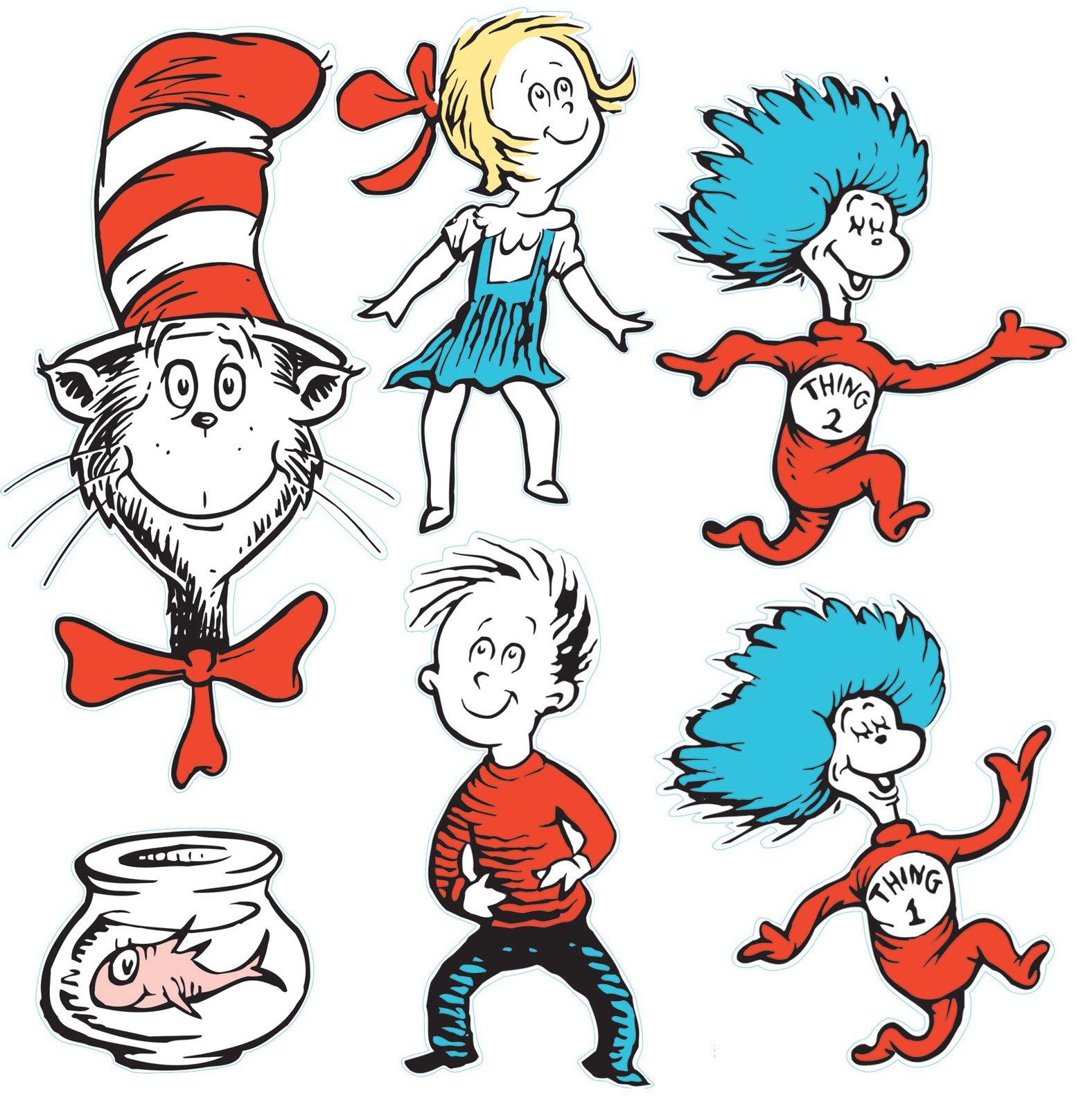 Dr. Seuss Cat in the Hat Giant Characters Decorating Kit ...