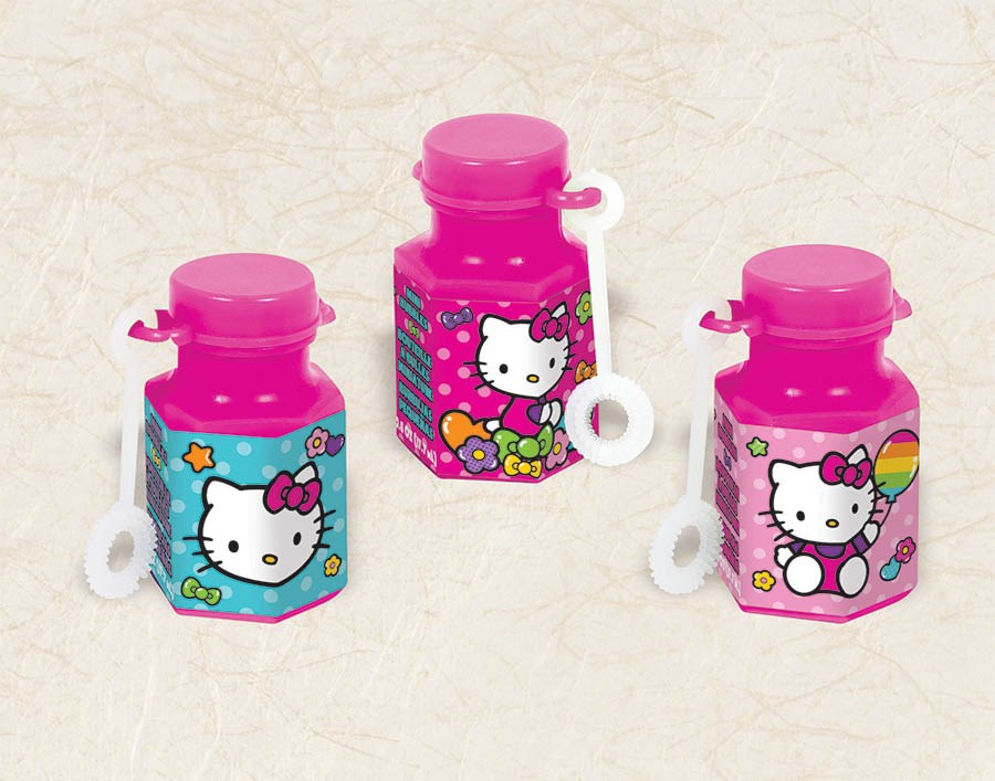 Hello Kitty Rainbow Mini Bubbles (1) | BirthdayExpress.com