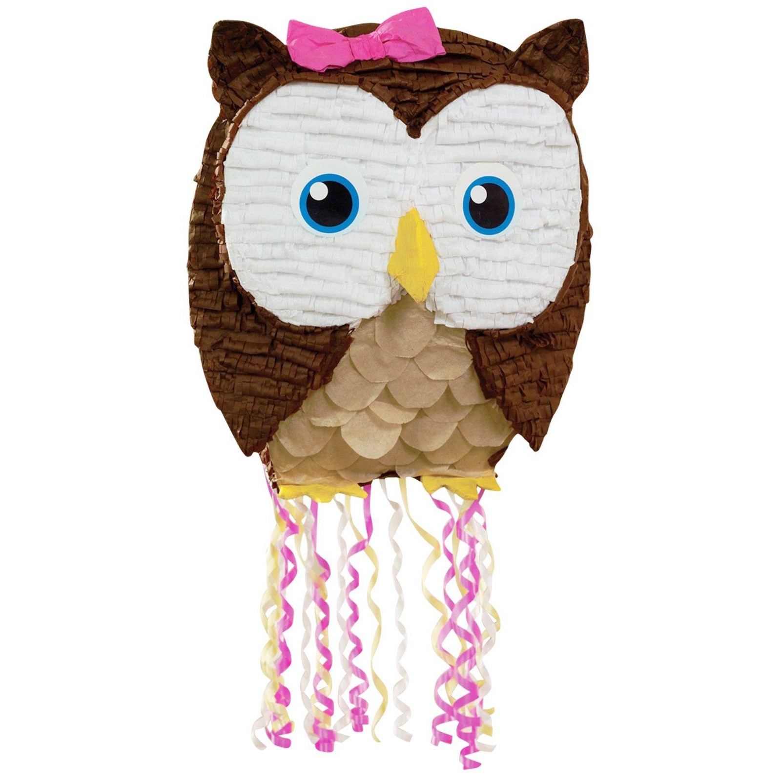 Owl Pink Pull-String Pinata | BirthdayExpress.com