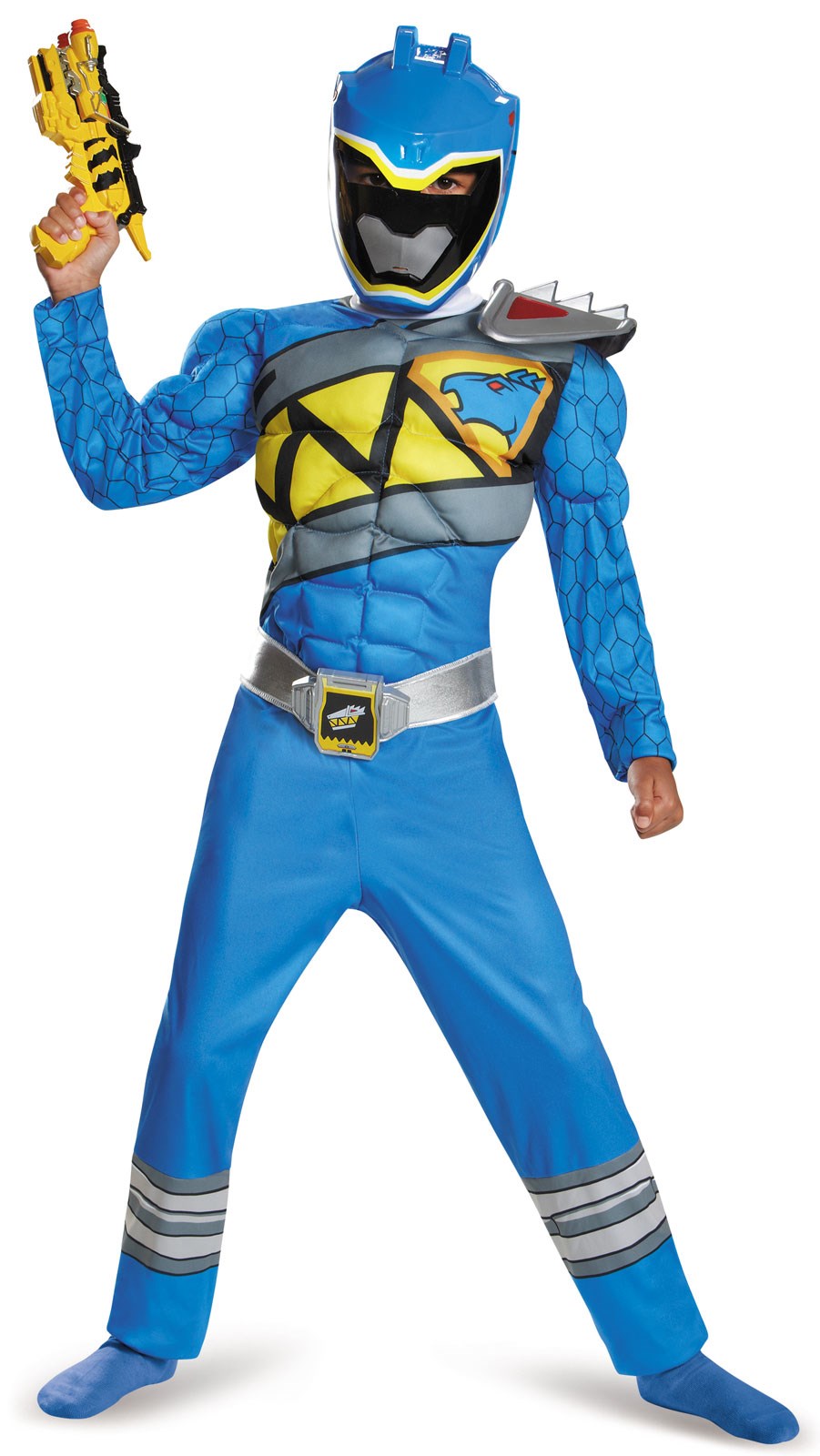 Power Rangers Dino Charge: Blue Ranger Muscle Costume For Kids ...